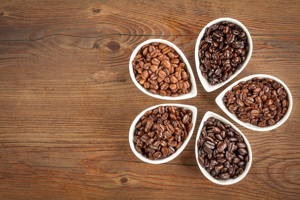 Freshly roasted coffee beans